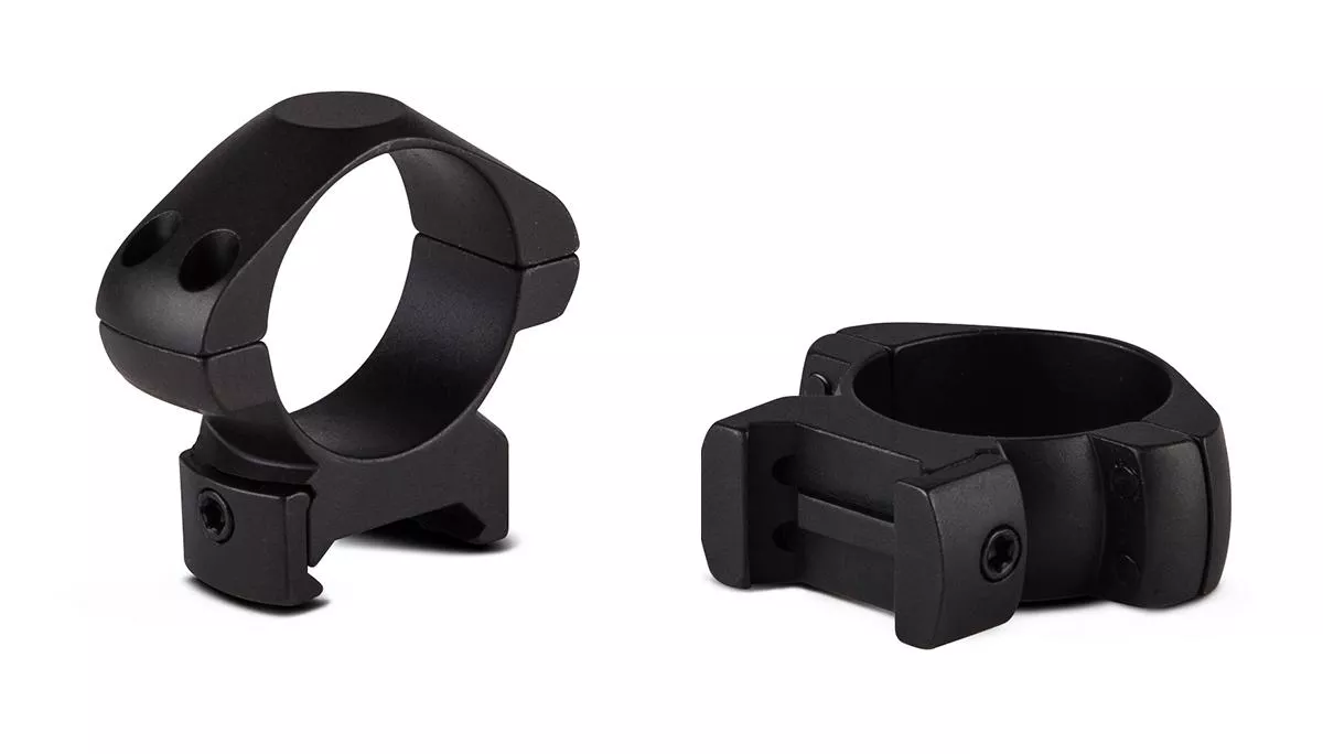 Konus 2-Piece Steel Riflescope Rings 1″ Low – Matte Black