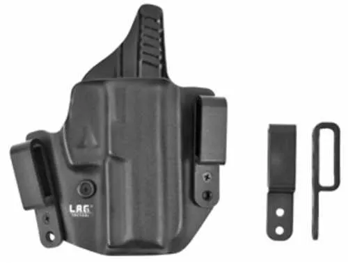L.A.G. Tactical, Inc. Defender Series | OWB/IWB Holster | Fits Glock 48 | Kydex | Right Hand | Black Finish | 1063
