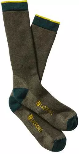 Lacrosse Men's MeriFALSE Midweight Socks Crew OD Green X-Large
