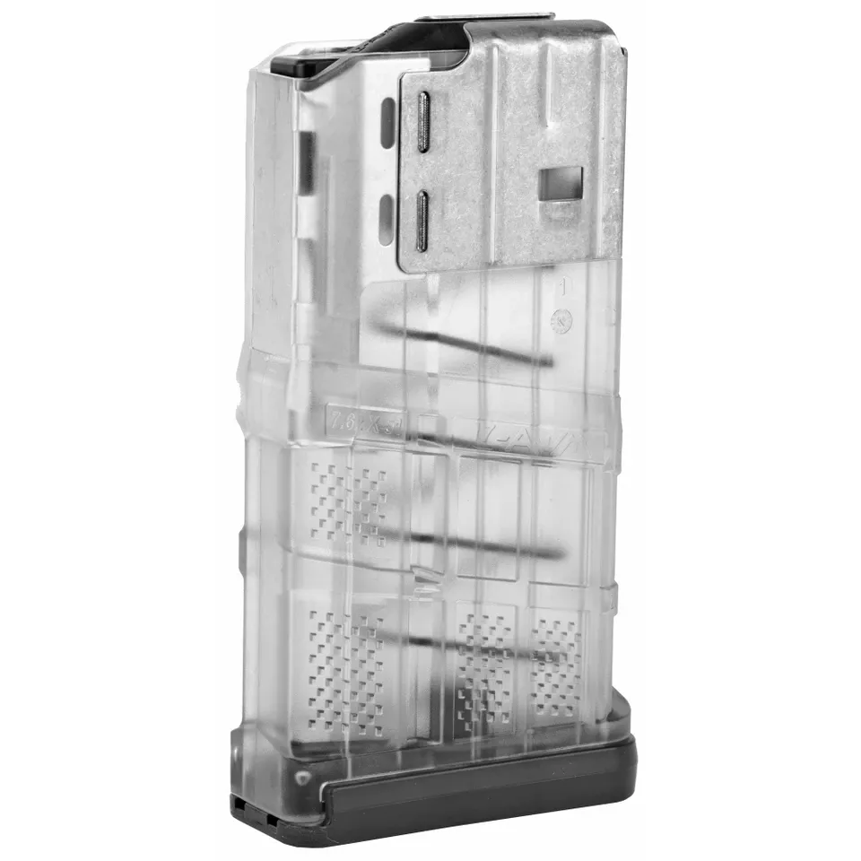LANCER L7AWM 7.62 20-Round Translucent Clear Magazine
