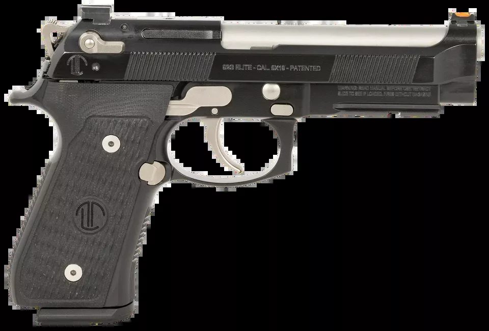 Langdon Tactical LTT92ECB 9mm 18+1 Pistol with Target Crown Barrel and Picatinny Rail