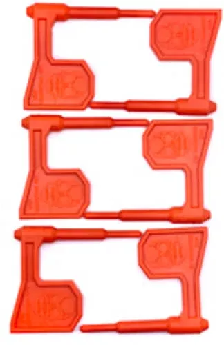 LBE Unlimited Chamber Flag | For Rifles | Plastic Construction | Orange | Pack of 6 | CSFLG-RFL