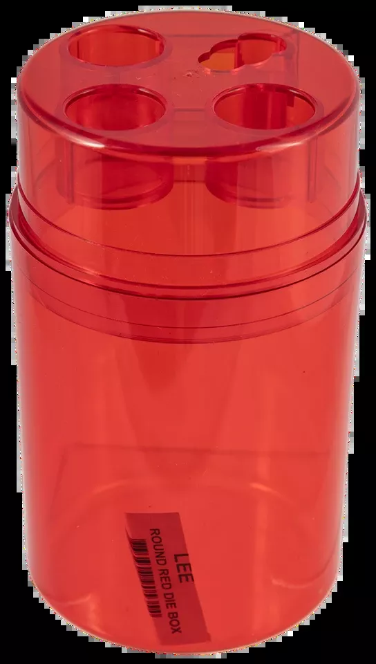 Lee Precision Multi-Caliber Die Box, Red, 3-Die Capacity
