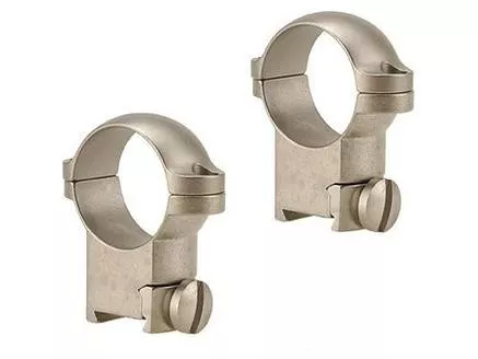 Leupold 2-Piece Solid Steel Ring Mount Sako 1 ” High Silver