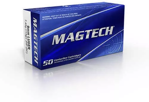 Magtech 9mm Luger 115 gr Jacketed Hollow Point (JHP) Ammo 50 Round Box