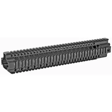 Midwest Industries Combat Rail T-Series | Free Float Handguard | 14″ Length | Quad Rail | Includes Barrel Nut and Wrench | Fits AR-15 | Black Anodized Finish | MI-CRT14