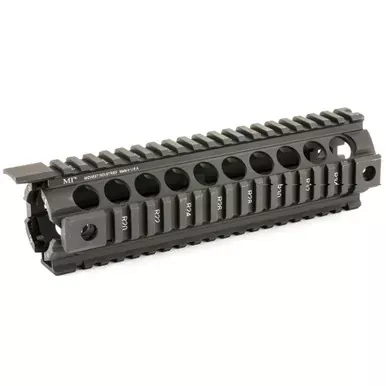 Midwest Industries Mid-Length Generation 2 Two Piece Drop-In-Handguard | Fits AR-15 Rifles | 4-Rail Handguard | Built-In QD Points | 9″ | Black | MCTAR-18G2