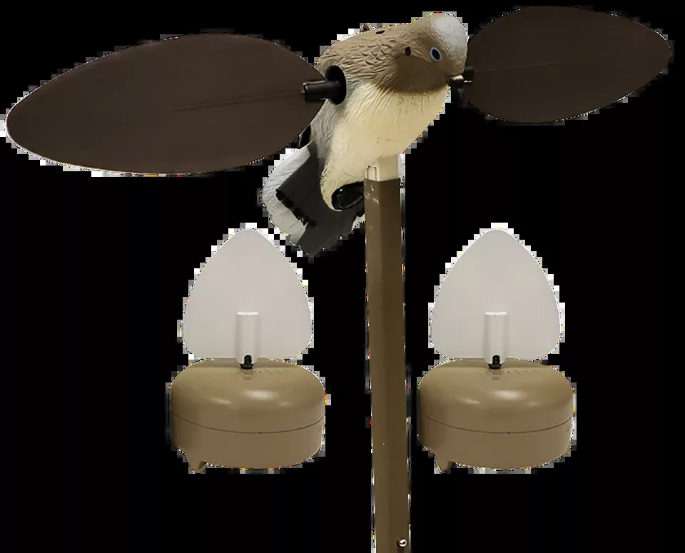 Mojo Outdoors HW2548 Voodoo/2 Flock A Flickers - Sports South Exclusive, Brown/White, 2-Pack