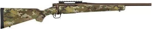 Mossberg Patriot Compact 308 Win 5+1 18" Patriot Brown Cerakote Threaded Bull Barrel, Patriot Brown Cerakote Steel Receiver w/Picatinny Rail, MultiCam Fixed Synthetic Stock
