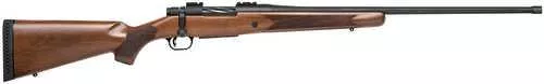 Mossberg Patriot Full Size 6.5 PRC 4+1 24" Matte Blued Fluted Threaded Barrel, Drilled & Tapped Matte Blued Stainless Steel Receiver, Walnut Fixed Stock