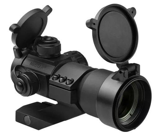 NCStar DRGB135 Tube Reflex Optic 1x 35mm Obj 3 MOA Illuminated Red/Green/Blue Black Anodized CR2032 Lithium 3