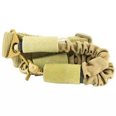 NCSTAR Single Point Sling Tan 30″ Length (Fully Extended) Fits AR Style Single Point Yoke Rings