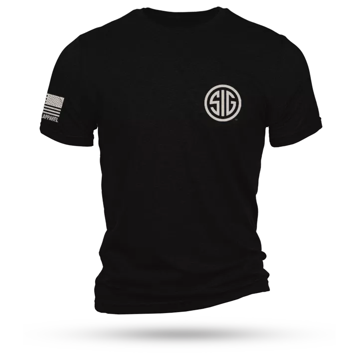 Nine Line Sig Sauer Logo Short Sleeve Shirt Black 2XL