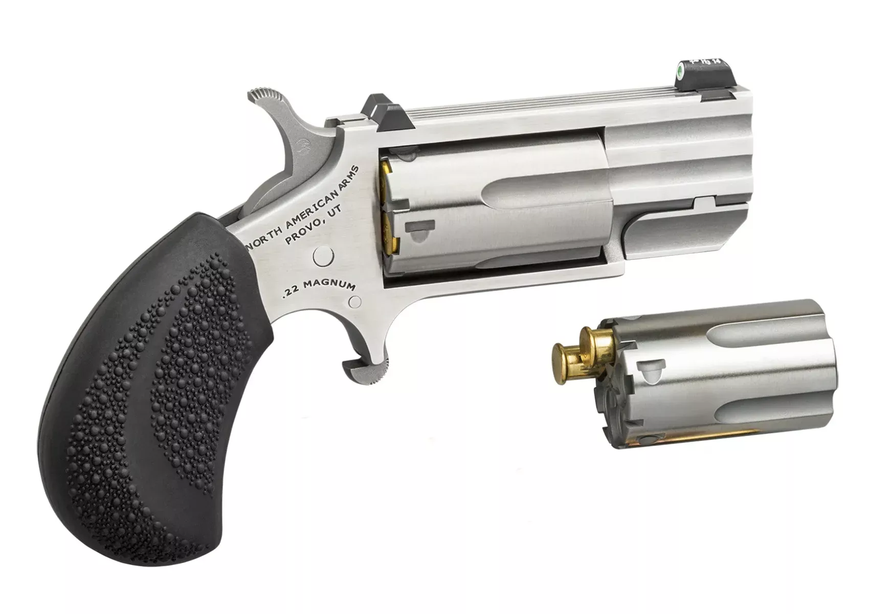 North American Arms Pug 22MAG/22LR 1″ SS Conv Ns