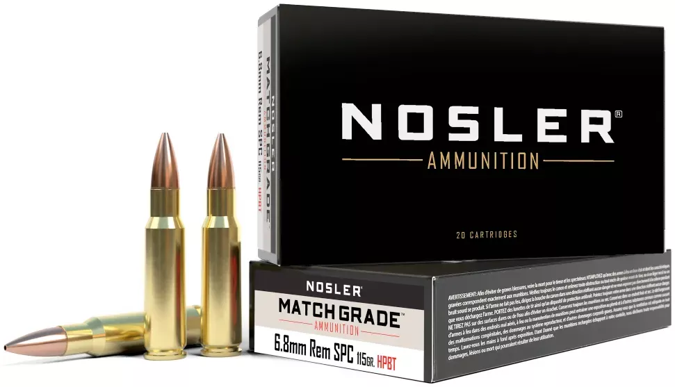 Nos Ammo 6.8SPC 115 Grain Match Rdf Hpbt 20/10