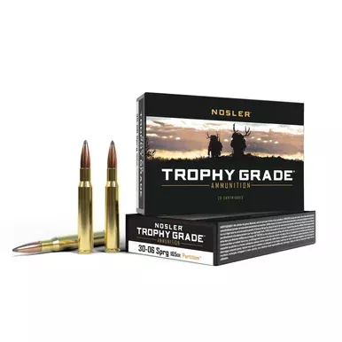 Nosler Trophy Grade .30-06 Springfield Ammo 165 Grain Partition Box of 20