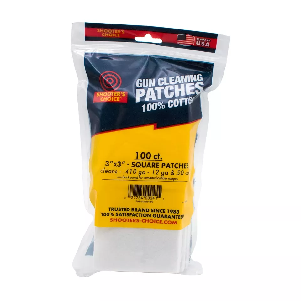 OTIS 3-Inch Square Cleaning Patches, Pack of 100