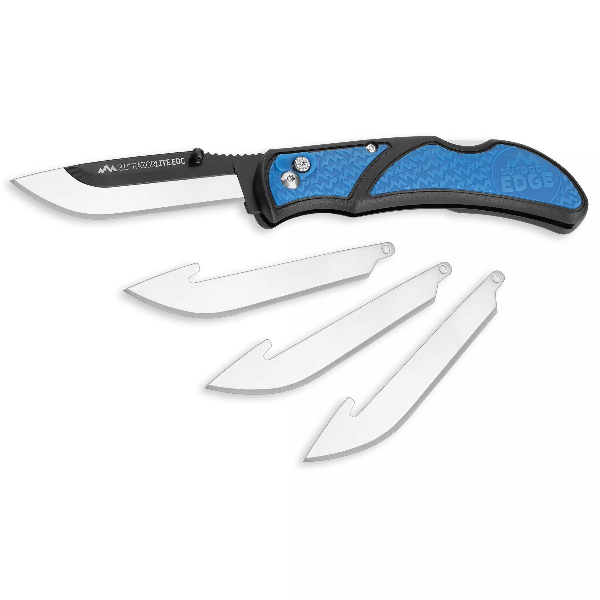 Outdoor Edge Razor EDC Lite Folding Knife 3.0 ” Plain Edge 4 Blades