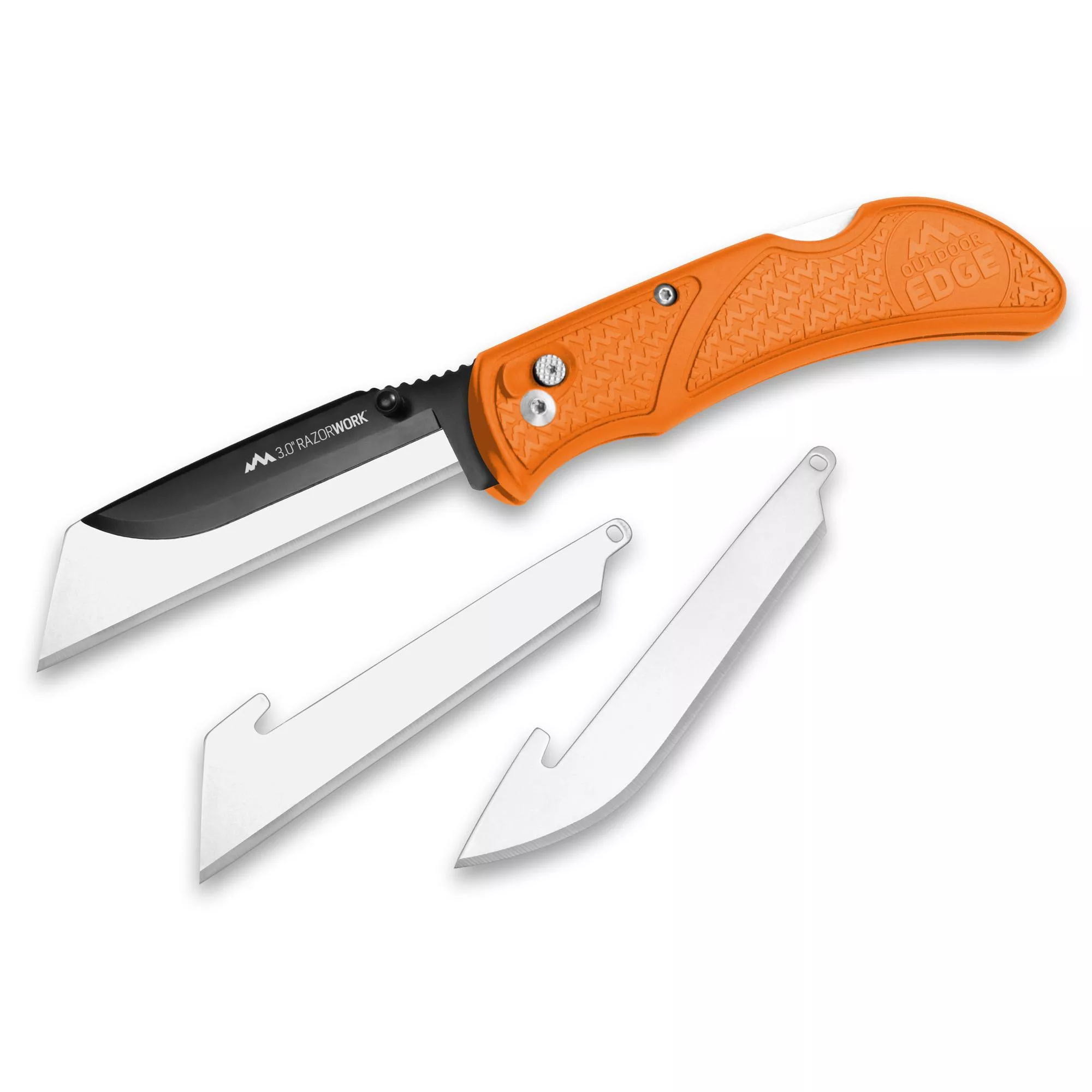 Outdoor Edge Razorwork Folding Knife Plain Edge 3 ” Blades 3Pk