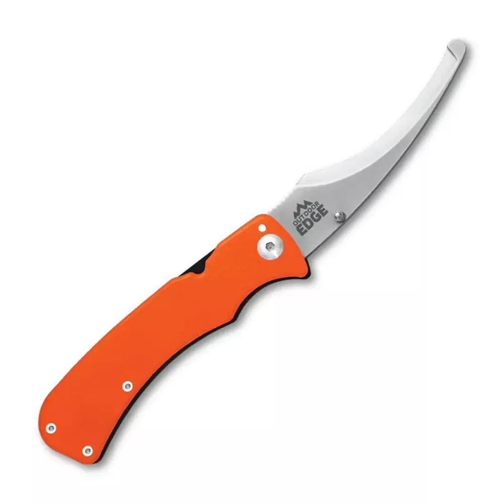 Outdoor Edge Zip-Pro Folding Gutting Knife with 3-1/2″ Blade Orange