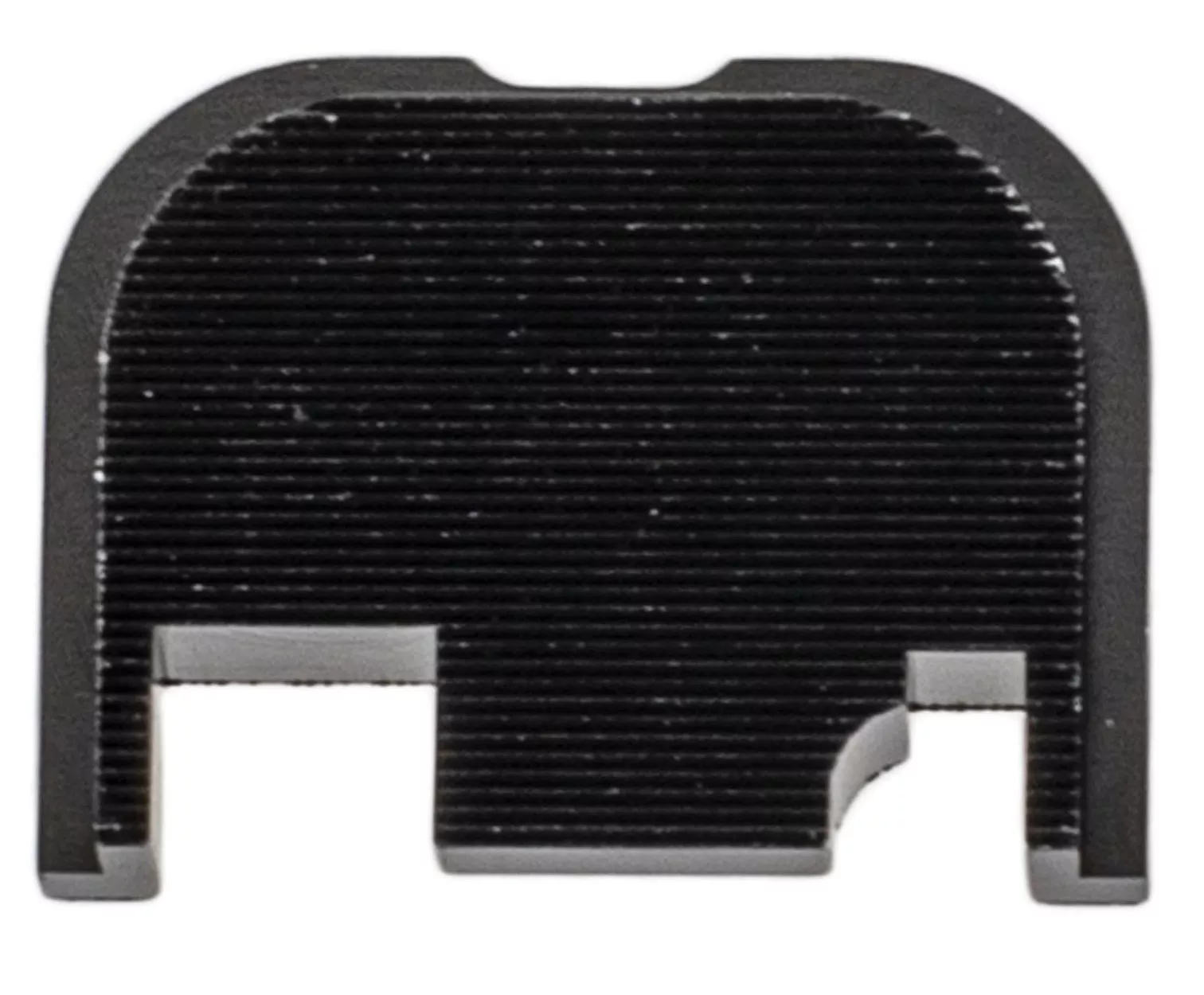 Overwatch Precision Serrated Aluminum Slide Cover Plate for Glock Black