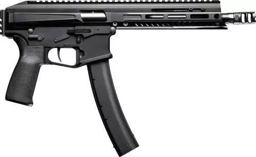 Patriot Ordnance Factory Phoenix 9mm Luger 35+1 8.50" 8" Black Threaded Barrel, Black AFALSEdized Aluminum Receiver w/Picatinny Rail, M-LOK Handguard MFT Grip, Rear Picatinny Rail, Ambidextrous