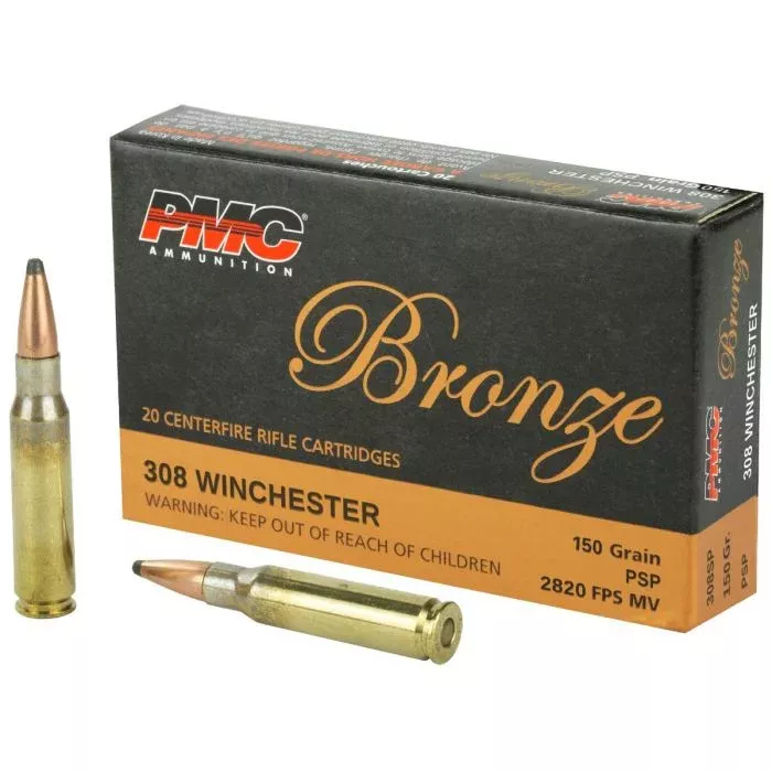 PMC Bronze 308 150-Grain Rifle Ammunition