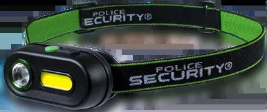 Police Security Colt-R Rechargeable Headlamp 400 Lumens Black