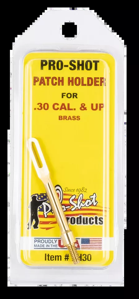 Pro-Shot PH30 Brass Patch Holder for .30 - .50 Caliber Rifles and Pistols with #8-32" Thread