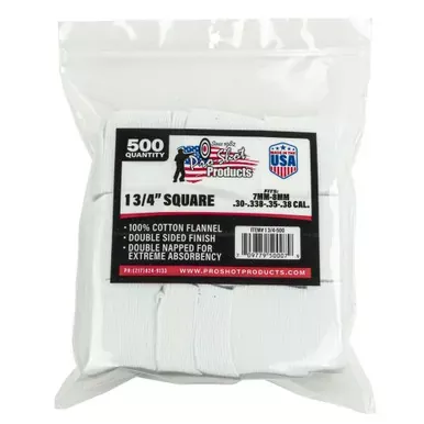 Pro-Shot Products Patch | 1.75″ | For 7MM-38 Caliber | 500 Pack | 13/4-500
