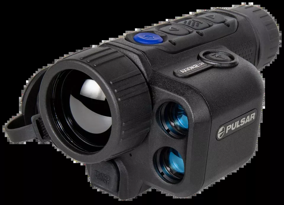 Pulsar PL77477 Axion 2 XG35 LRF Thermal Monocular with Laser Rangefinder, 2.5-20x35mm, 640x480 Resolution, 50Hz, Black
