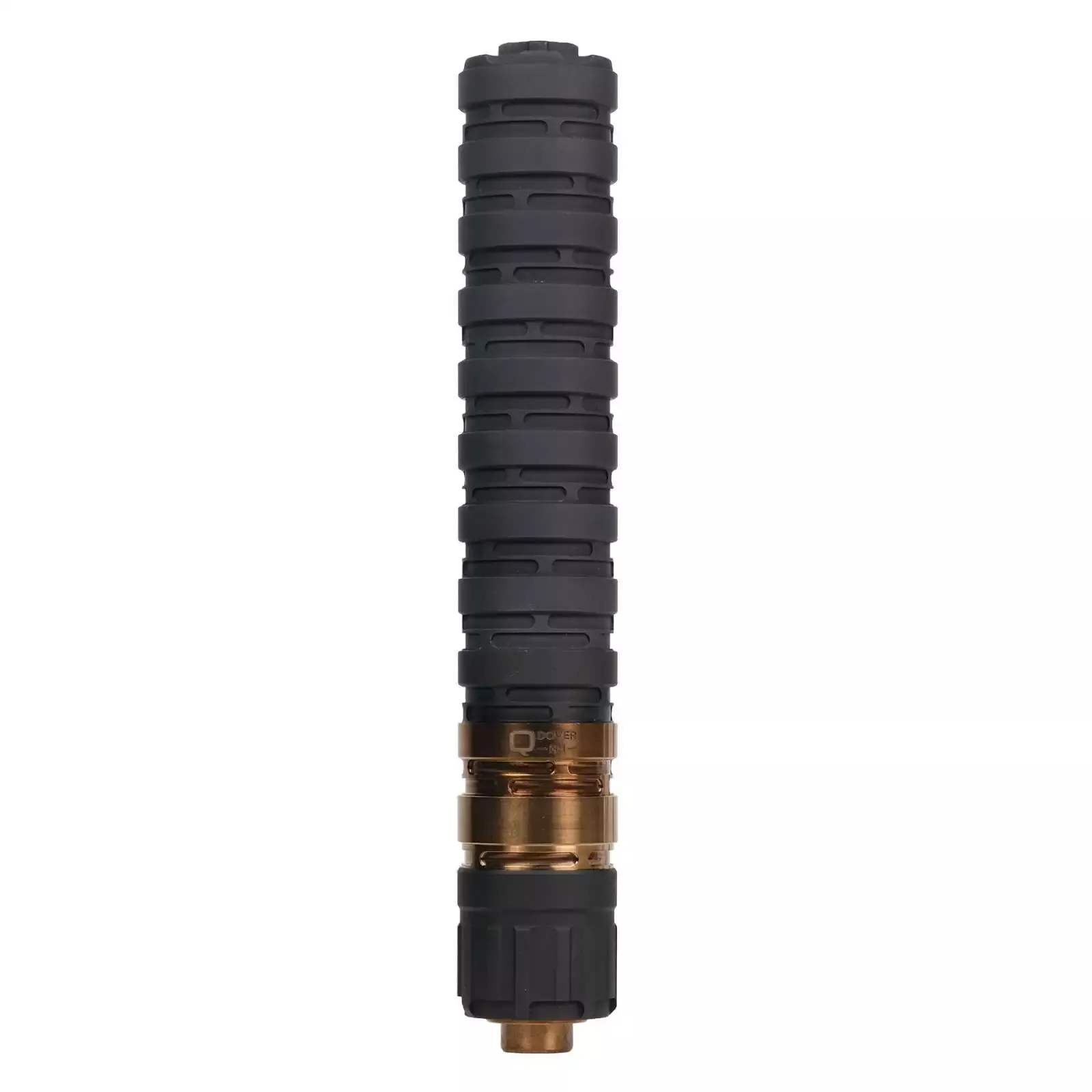Q Erector 9mm Modular Suppressor SS Baffle 1/2-28 Piston 1.375IN Od X 8.7IN L Black Anodized