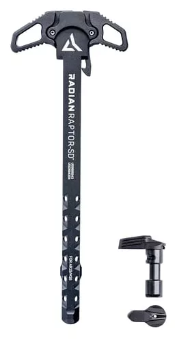 Radian Weapons R0286 Raptor SD Charging Handle & 45/90 Talon Safety, Black, Ambi Controls, Gas Ported Shaft, Fits Mil-Spec AR-15/M16 Platform