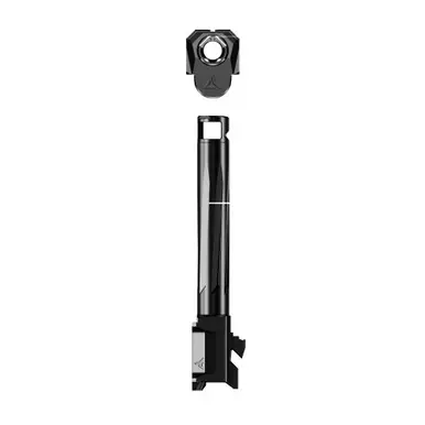 Radian Weapons RAMJET | Barrel with AFTERBURNER Compensator | 9MM | DLC Finish | Black | INTRA-LOK Mounting System | Fits GLOCK 43X | R0859