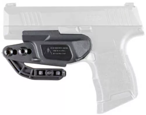 Raven Concealment Systems Vanguard | Inside Waistband Holster | Fits Gen 3-5 Glock 42/43/43x/43xMOS/48/48X/48XMOS | Polymer | Black | Ambidextrous | 1.5″ Overhook Struts | Raven Claw | VG2G42-43BKOHADV