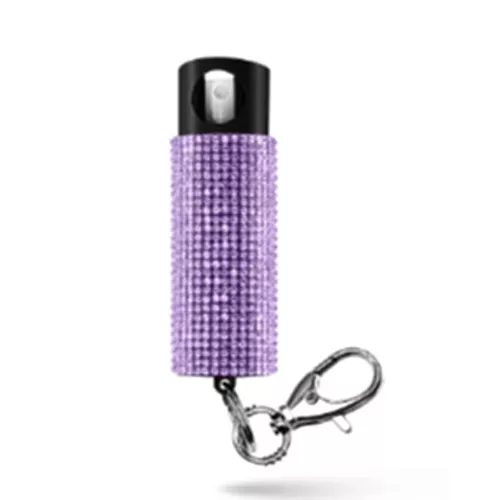 RED PEPPER W/ GEM/BLING DESIGN ON KEYCHAIN – LAVENDER