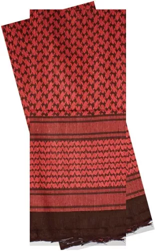 RED ROCK SHEMAGH HEAD WRAP – RED/BLACK