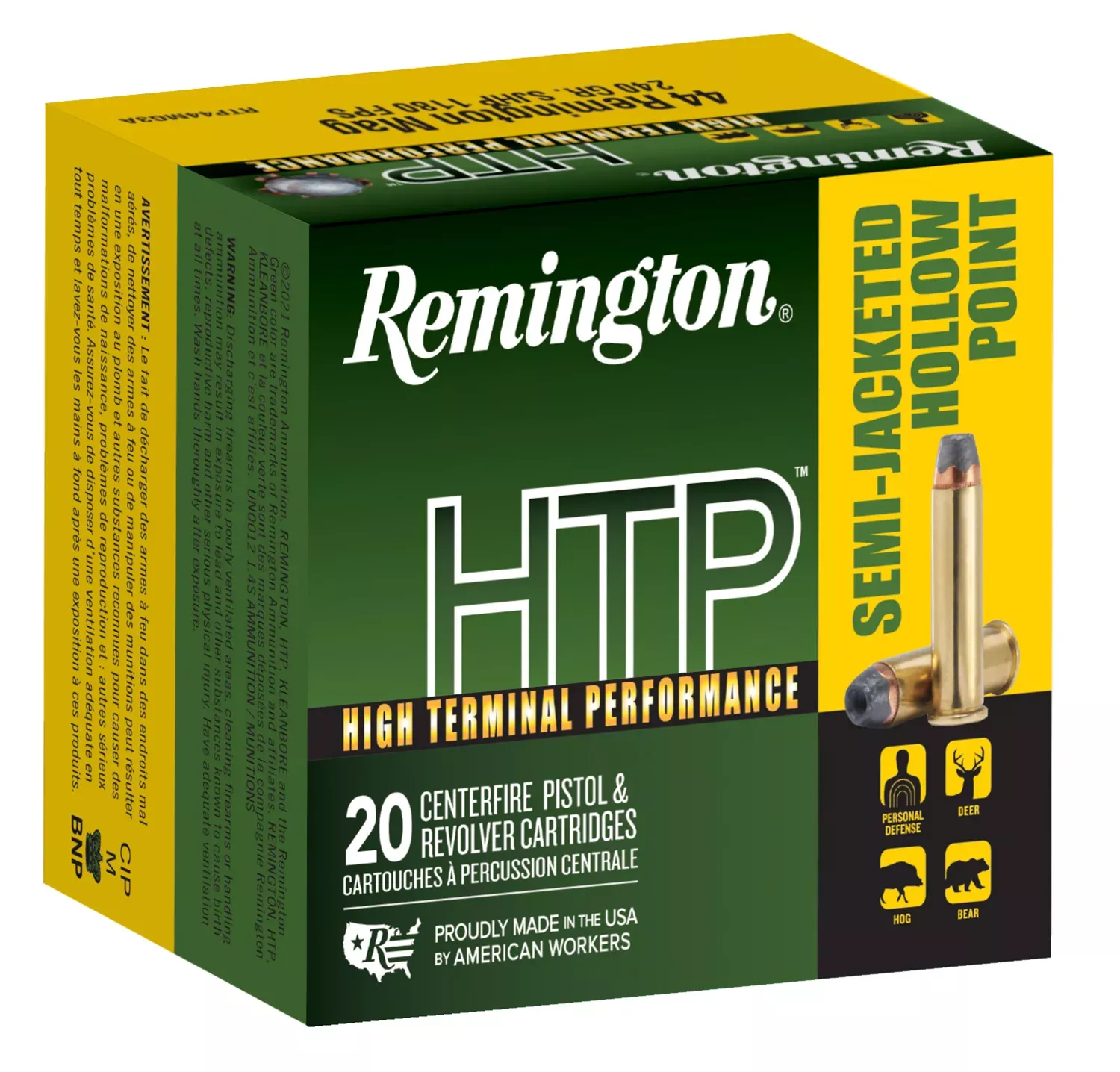 Remington .44 Magnum 240 gr, 20-Round Box