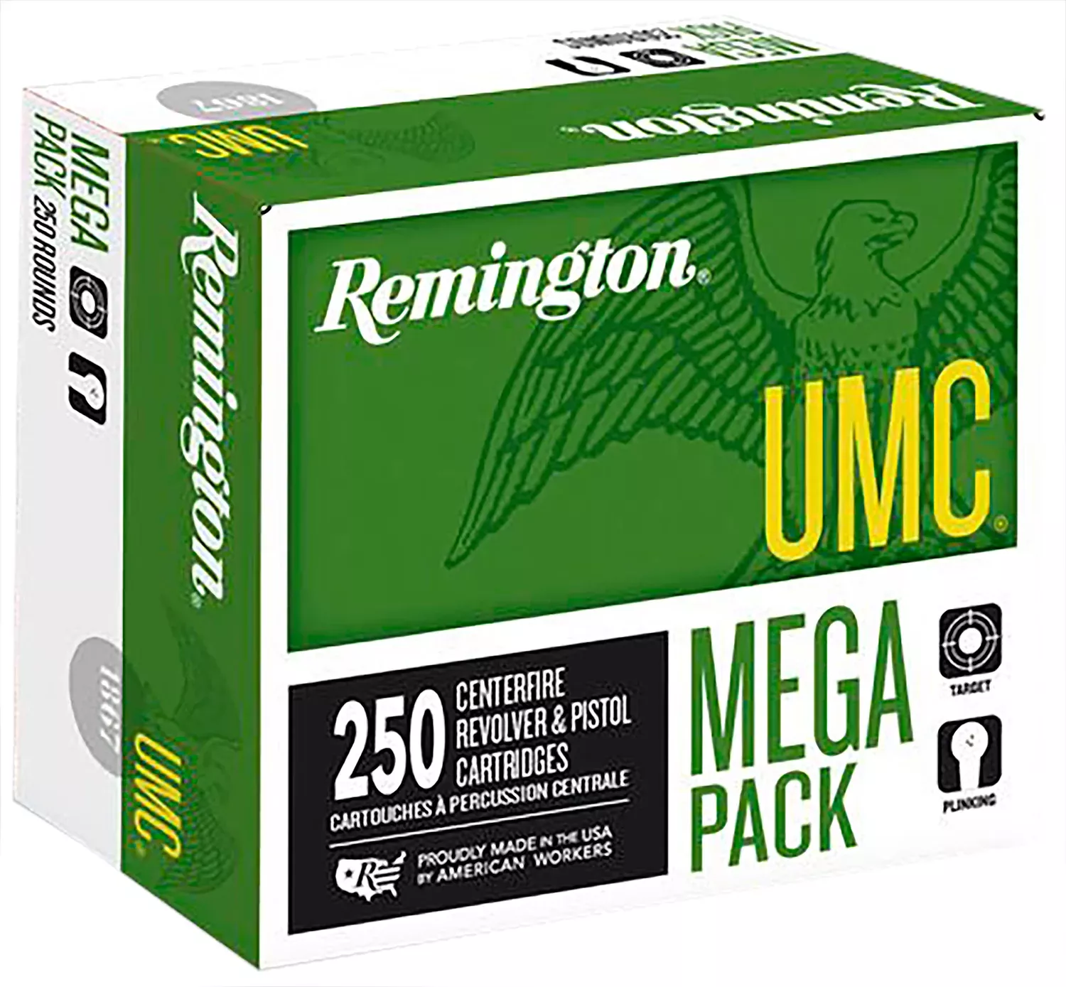 Remington Ammunition 23779 UMC Mega Pack 40S&W 180gr Full Metal Jacket 250 Per Box/4 Case