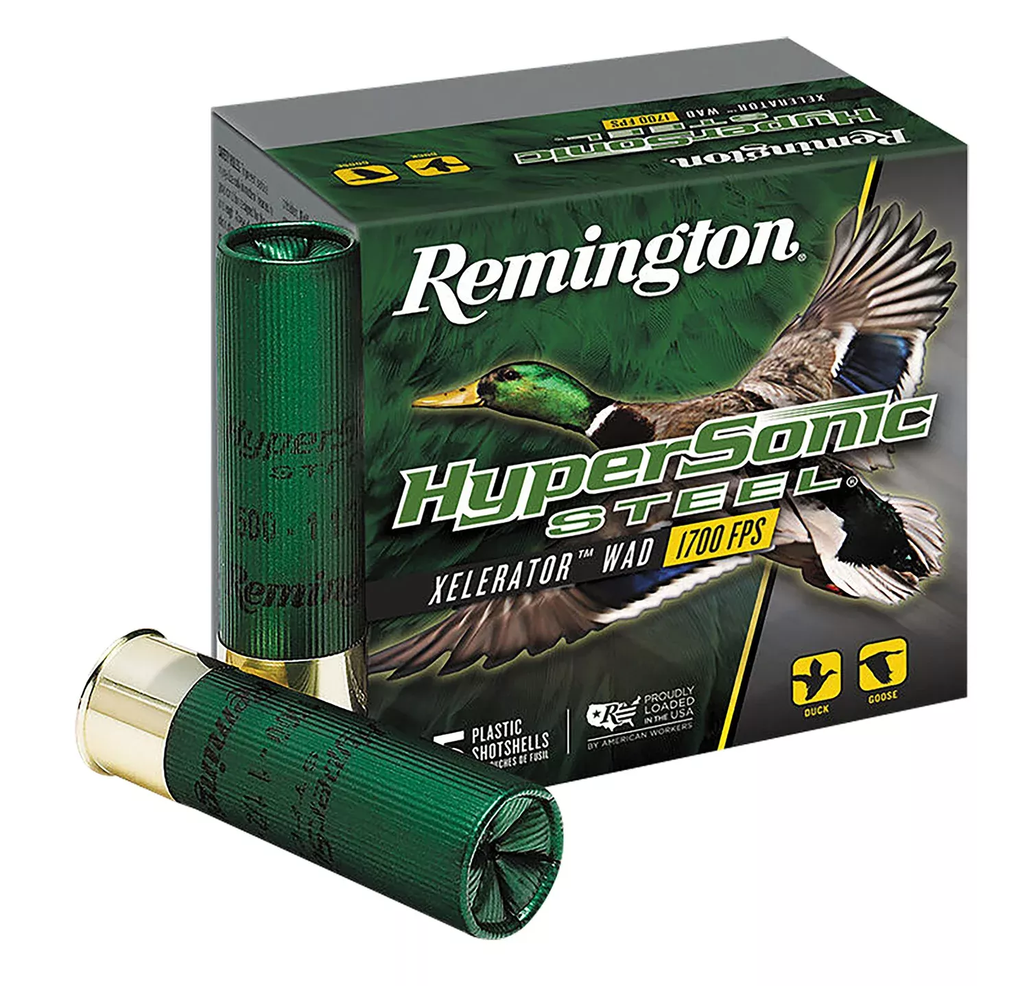 Remington Ammunition 26799 HyperSonic Steel 12Gauge 3.50″ 1 3/8oz 4Shot 25 Per Box/10 Case