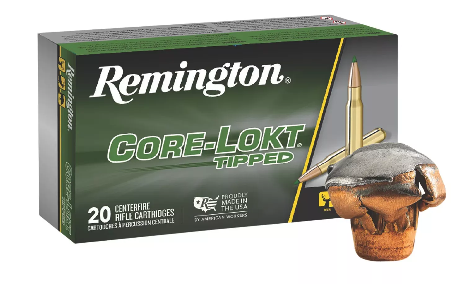 Remington Ammunition 29017 Core-Lokt Tipped6.5Creedmoor 129gr Core-Lokt Tipped 20 Per Box/10 Case
