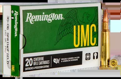 Remington UMC .30-06 Springfield Ammo 150 Grain FMJ Box of 20