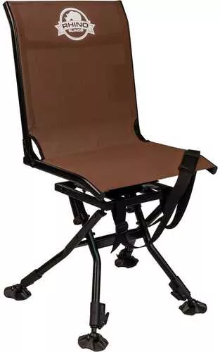 RhiFALSE Blind Adjustable Swivel Chair Black Texteline