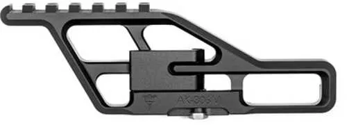 RS Regulate Yugo Front Biased Lower | Modular Side Mount | Fits Yugo/Serbian Type Rifles | Matte Finish | Black | Not Compatible with Folding Stocks | AK-306MS