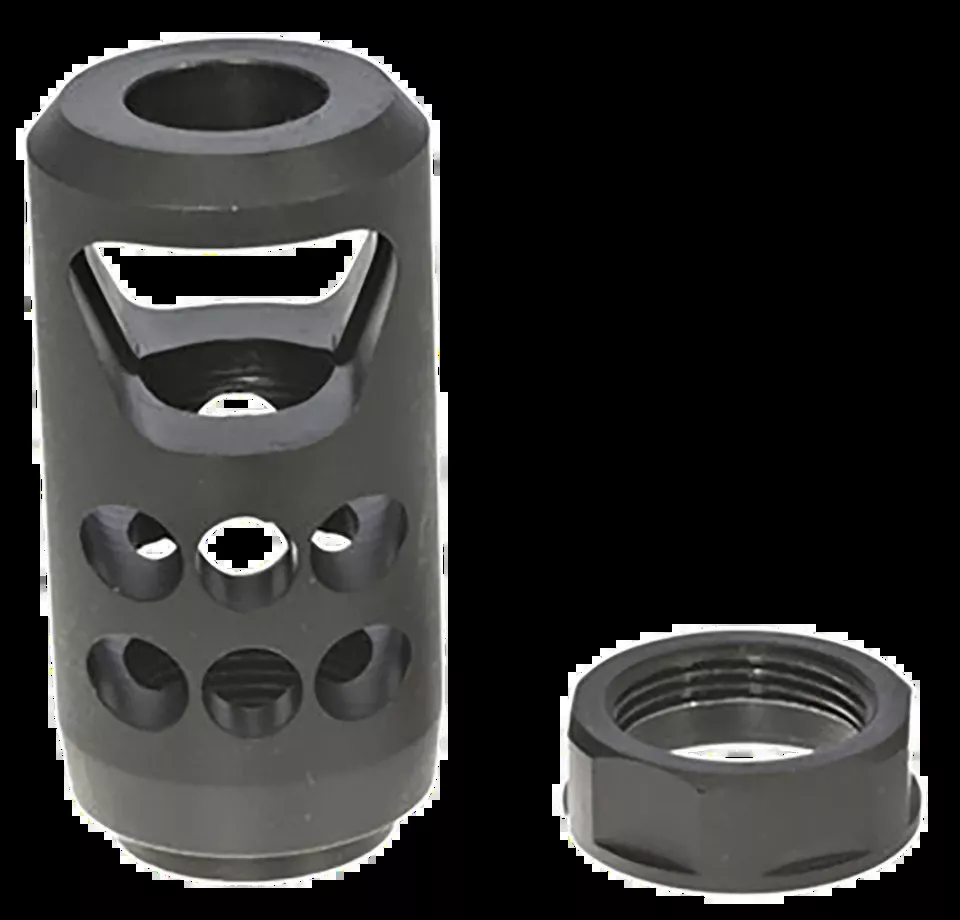 Ruger 90641 American Ranch Muzzle Brake for .450 Bushmaster/.45-70 Govt, Matte Black, 11/16"x24 Threads