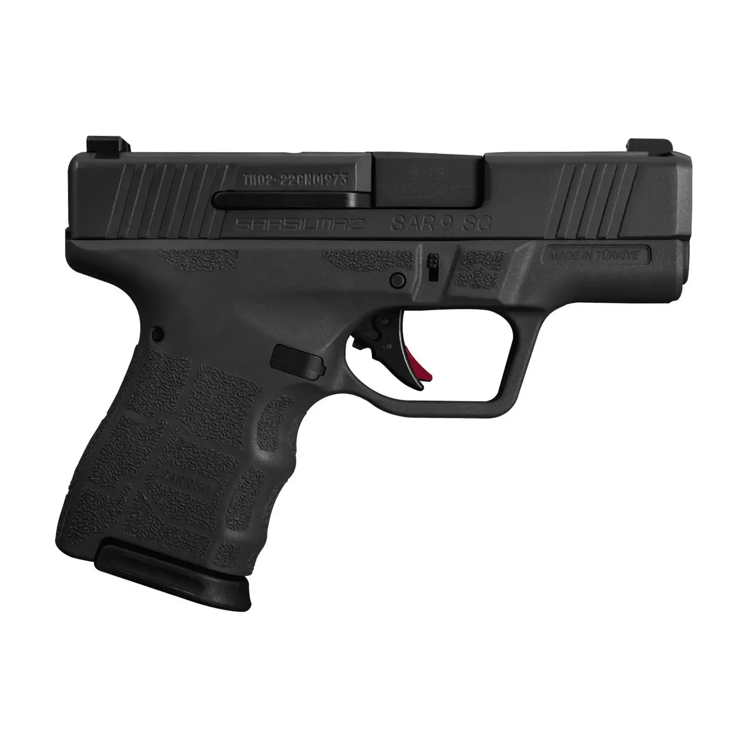 Sar SAR9 Gen 2 Subcompact 2 Hga 9mm 3.3 In Bbl Optics Ready Black 2/12RD Mags