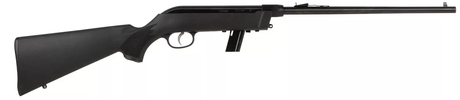 Savage Arms 40210 64 Takedown Full Size 22 LR 10+1 16.50″ Black Satin Sporter Barrel, Satin Black Drilled & Tapped Carbon Steel Receiver, Matte Black Fixed Synthetic Stock, Left Hand