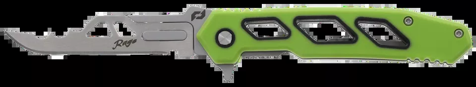 Schrade Isolate Enrage 7 Folding Scalpel with Green Carbon Fiber Handle and Blade Removal Kit