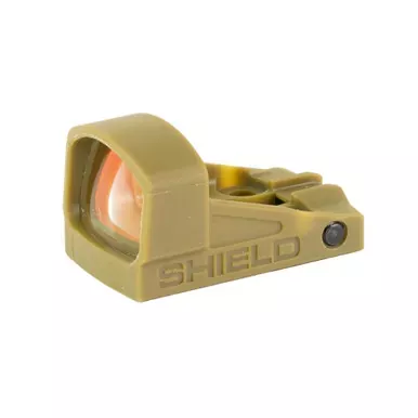 Shield Sights SMSC | Glass Edition | Red Dot Sight | Non Magnified | 8 MOA | Flat Dark Earth | SMSC-8MOA-GLASS-FDE