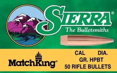 Sierra Bullets .30 Cal 125GR HP Match 100 Count .308